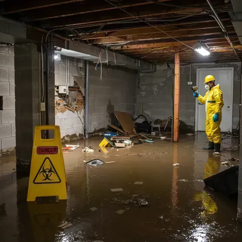 Flooded Basement Electrical Hazard in Lyon County, MN Property